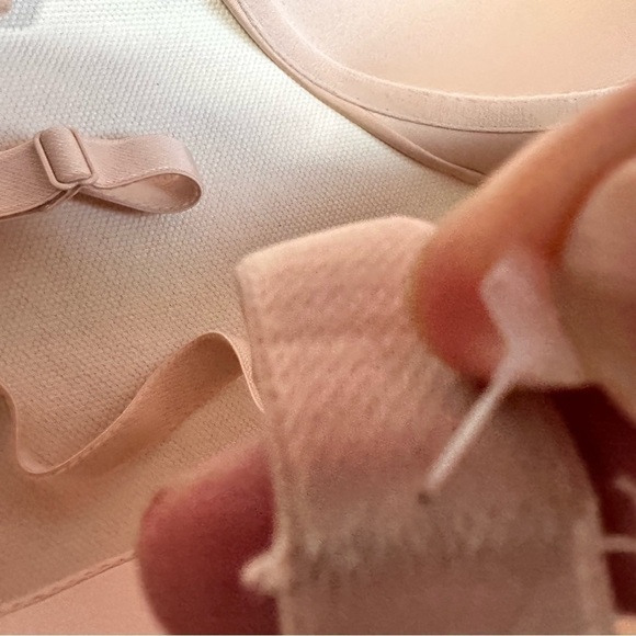 Maidenform BRA 38D Beige Women's Wireless SE0015 Strapless Side Boning 5473 Y - Picture 5 of 12